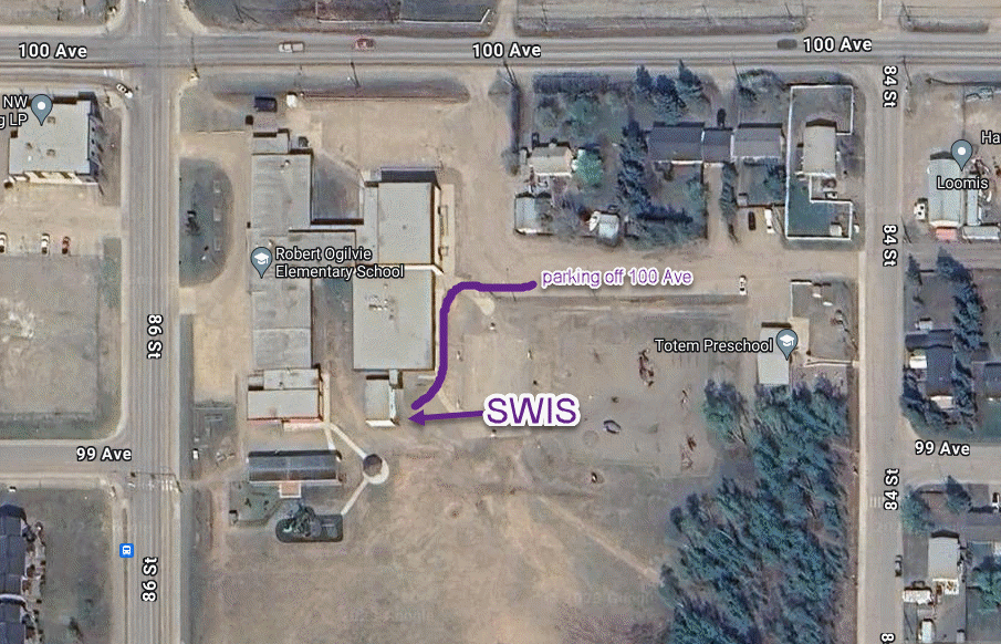 SWIS is now located at Robert Ogilvie Elementary School at 9907 86 Street in Fort St John